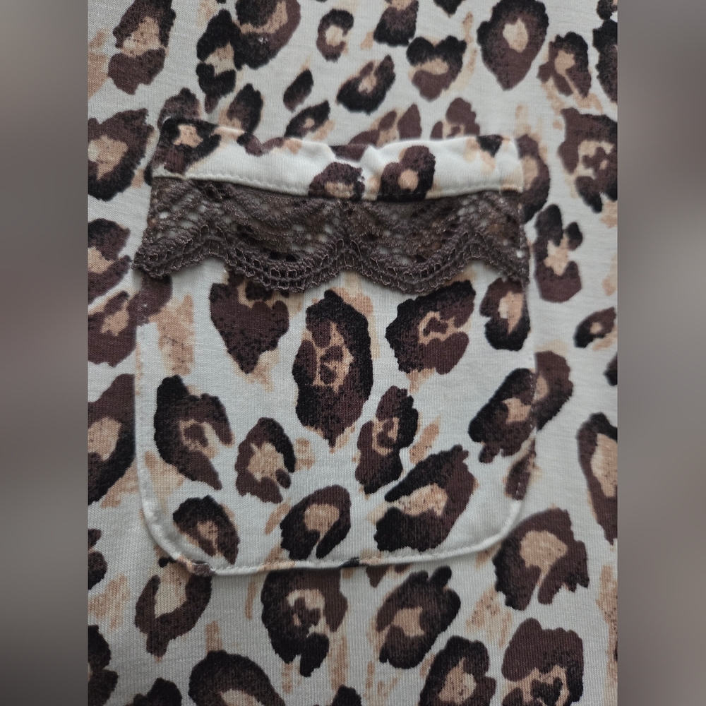 Soma Leopard V‑Neck Nightshirt Size XS - Picture 5 of 10